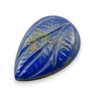 Lapis lazuli cabochon carved 23x16 mm no 77