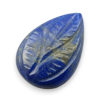 Lapis lazuli cabochon carved 23x16 mm no 77