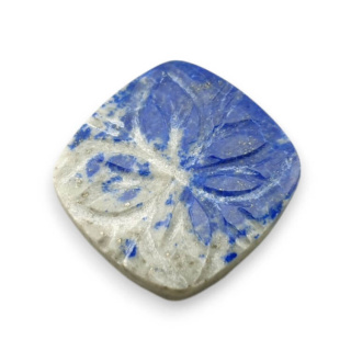 Lapis lazuli cabochon carved 24x23 mm no 36