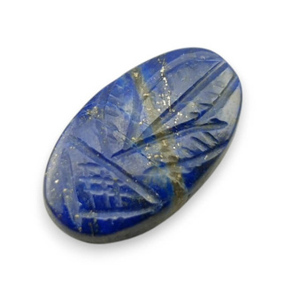 Lapis lazuli cabochon carved 25x14 mm no 56