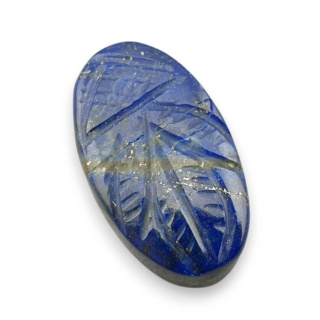 Lapis lazuli cabochon carved 25x14 mm no 56