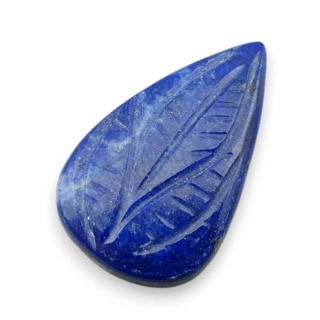 Lapis lazuli cabochon carved 25x15 mm no 58