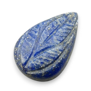 Lapis lazuli cabochon carved 27x17 mm no 68