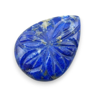 Lapis lazuli cabochon carved 27x19 mm no 39