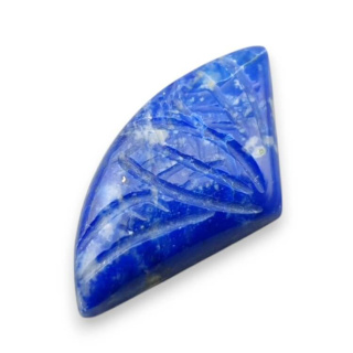 Lapis lazuli cabochon carved 28x15 mm no 74