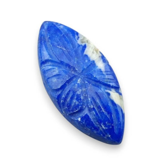 Lapis lazuli cabochon carved 29x14 mm no 59