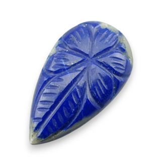 Lapis lazuli cabochon carved 29x16 mm no 51
