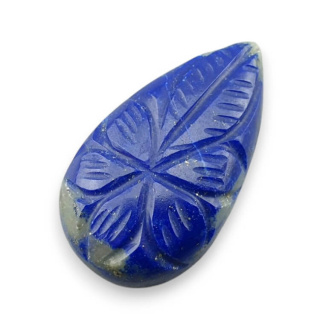 Lapis lazuli cabochon carved 29x16 mm no 51