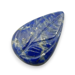 Lapis lazuli cabochon carved 29x19 mm no 43