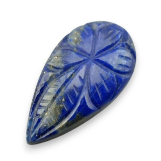 Lapis lazuli cabochon carved 30x16 mm no 64