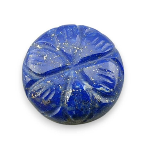 Lapis lazuli carved cabochon dia. 19 mm no 62 Lapis lazuli carved cabochon dia. 19 mm no 62