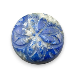 Lapis lazuli cabochon carved fi 20 mm no 35