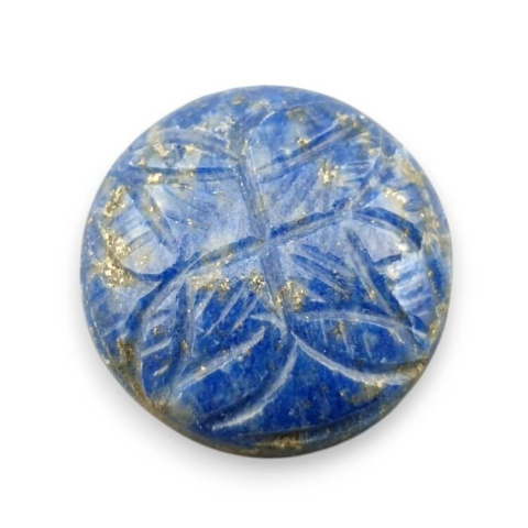 Lapis lazuli carved cabochon dia. 22 mm no 42 Lapis lazuli carved cabochon dia. 22 mm no 42