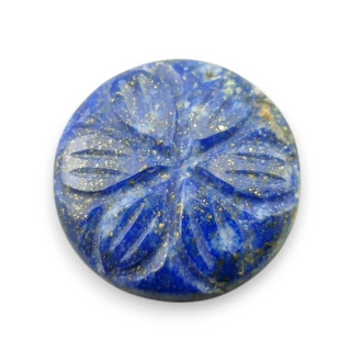 Lapis lazuli cabochon carved fi 22 mm no 44