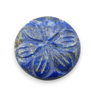 Lapis lazuli cabochon carved fi 22 mm no 44