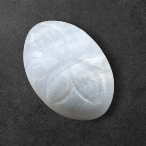 Agate blue lace cabochon carving 22x15 mm no 44 Agate blue lace cabochon carving 22x15 mm no 44