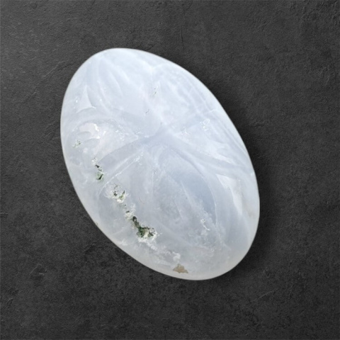 Agate blue lace cabochon carving 22x15 mm no 68 Agate blue lace cabochon carving 22x15 mm no 68