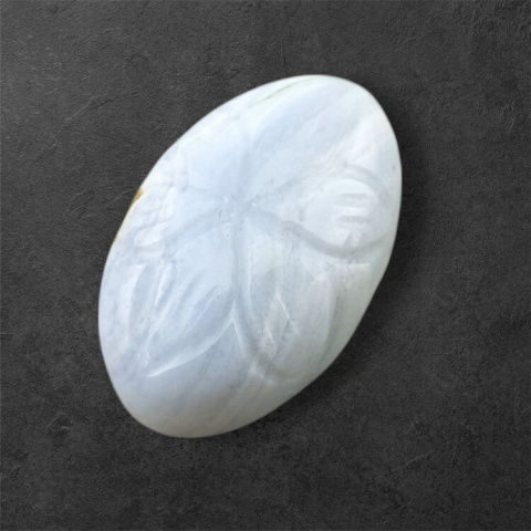 Agate blue lace cabochon carving 23x15 mm no 43 Agate blue lace cabochon carving 23x15 mm no 43