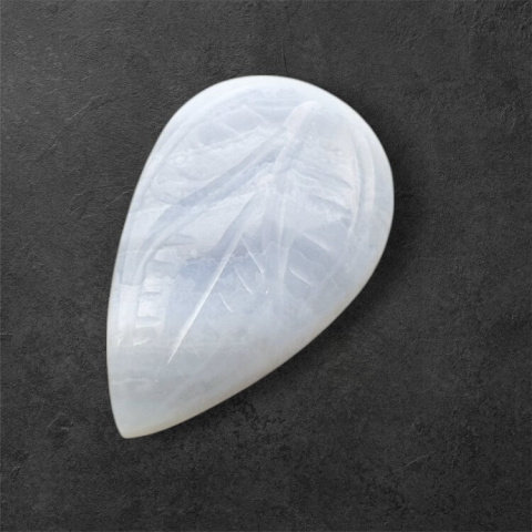 Agat blue lace kaboszon carving 23x15 mm nr 76 Agat blue lace kaboszon carving 23x15 mm nr 76