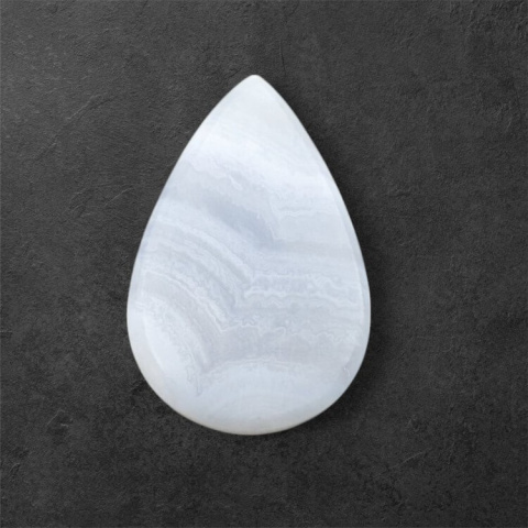 Agat blue lace kaboszon carving 23x15 mm nr 76 Agat blue lace kaboszon carving 23x15 mm nr 76