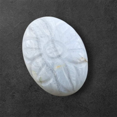 Agate blue lace cabochon carving 23x17 mm no 55 Agate blue lace cabochon carving 23x17 mm no 55