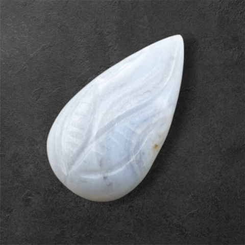 Agate blue lace cabochon carving 24x13 mm no 66 Agate blue lace cabochon carving 24x13 mm no 66