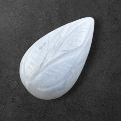 Agat blue lace kaboszon carving 24x14 mm nr 74 Agat blue lace kaboszon carving 24x14 mm nr 74