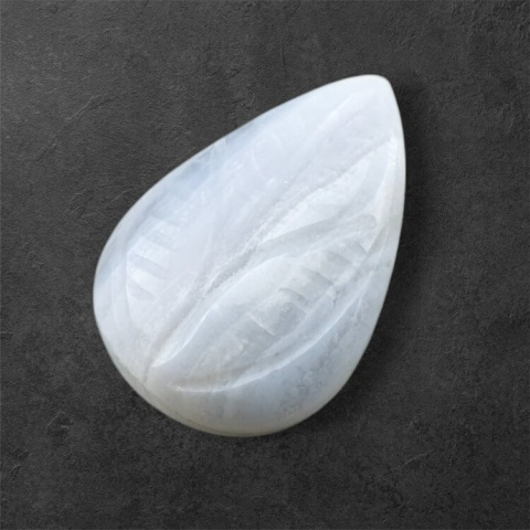 Agat blue lace kaboszon carving 24x16 mm nr 58 Agat blue lace kaboszon carving 24x16 mm nr 58