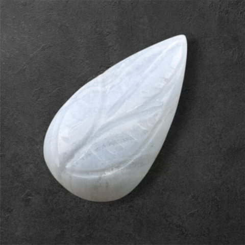 Agate blue lace cabochon carving 26x14 mm no 63 Agate blue lace cabochon carving 26x14 mm no 63