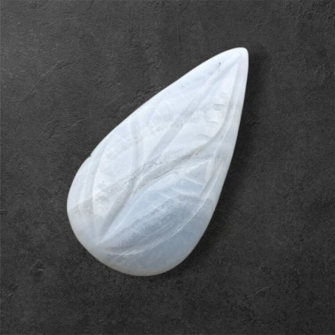 Agat blue lace kaboszon carving 26x14 mm nr 70 Agat blue lace kaboszon carving 26x14 mm nr 70