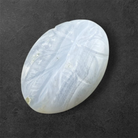 Agate blue lace cabochon carved 27x18 mm no 11 Agate blue lace cabochon carved 27x18 mm no 11