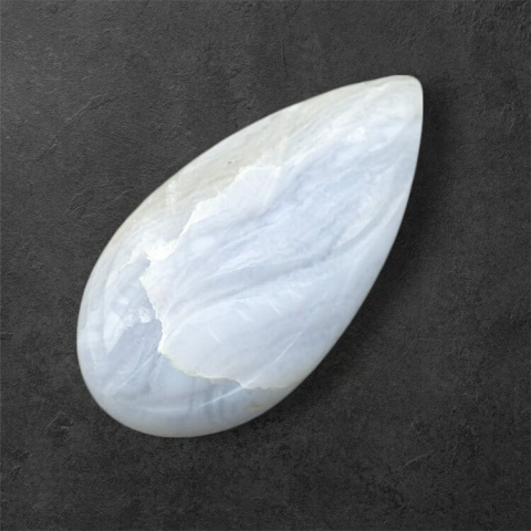 Agat blue lace kaboszon carving 28x14 mm nr 72 Agat blue lace kaboszon carving 28x14 mm nr 72
