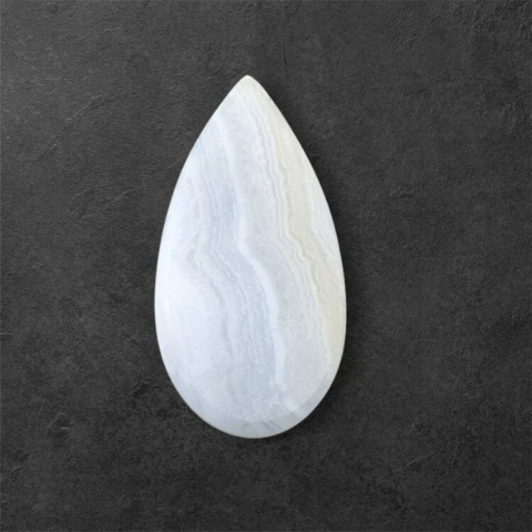 Agat blue lace kaboszon carving 28x14 mm nr 72 Agat blue lace kaboszon carving 28x14 mm nr 72
