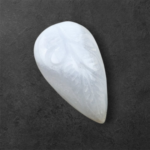Agat blue lace kaboszon carving 28x16 mm nr 25 Agat blue lace kaboszon carving 28x16 mm nr 25