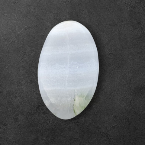 Blue lace agate carved cabochon 28x17 mm no 34 Blue lace agate carved cabochon 28x17 mm no 34