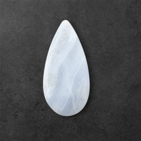 Agate blue lace cabochon carved 31x14 mm no 12 Agate blue lace cabochon carved 31x14 mm no 12