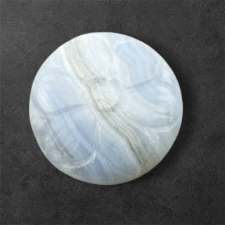 Agate blue lace cabochon carving fi 24 mm no 48
