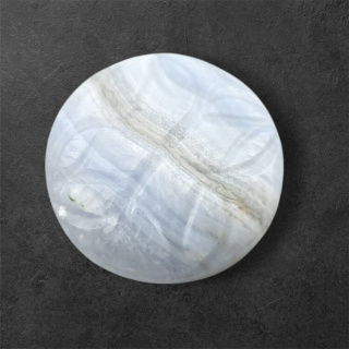 Agate blue lace cabochon carving fi 25 mm no. 36