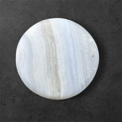 Blue lace agate carved cabochon fi 25 mm no 36 Blue lace agate carved cabochon fi 25 mm no 36