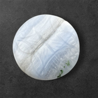 Agate blue lace cabochon carved fi 26 mm no 21