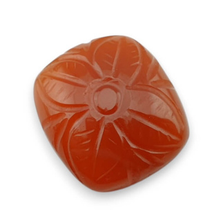 Carnelian carved cabochon 19x17 mm no 62