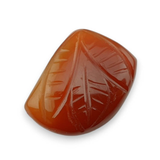Carnelian cabochon carving 21x16 mm no. 33