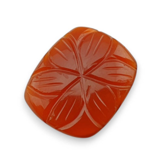 Carnelian carved cabochon 21x17 mm no 71