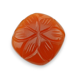 Carnelian cabochon carving 21x19 mm no. 5