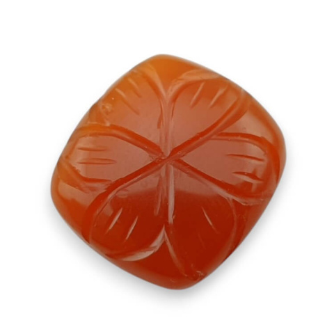 Carnelian cabochon carving 21x19 mm no. 65 Carnelian cabochon carving 21x19 mm no. 65