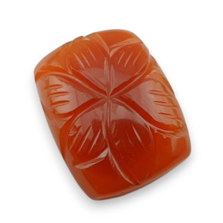 Carnelian carved cabochon 22x17 mm no 57