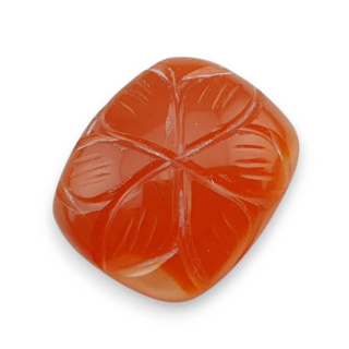Carnelian carved cabochon 22x18 mm no 49