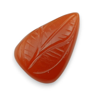 Carnelian carved cabochon 23x15 mm no 16