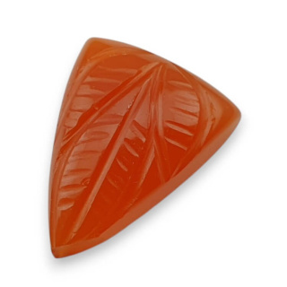 Carnelian carved cabochon 23x18 mm no 23