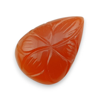 Carnelian carved cabochon 25x17 mm no 18
